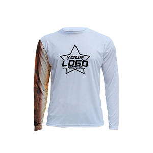 Chemises de pêche respirantes à séchage rapide pour hommes et femmes Upf50 Logo design Sweat à capuche de pêche à manches longues Jersey de pêche Masque personnalisé - Product Image 2