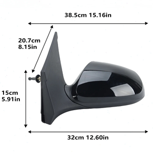 Specchietto Retrovisore per <span class=keywords><strong>Hyundai</strong></span> <span class=keywords><strong>I10</strong></span> BA 2013-2020, Nero, Ripiegabile Manualmente, Accessori Auto - Product Image 4