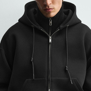 Sweat à capuche en polaire personnalisé avec logo 2026 pour homme, vêtement décontracté avec capuche, couleur unie, matière de haute qualité, manches longues - Product Image 5
