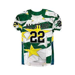Uniforme de maillot de football américain de sublimation au design personnalisé - Product Image 1