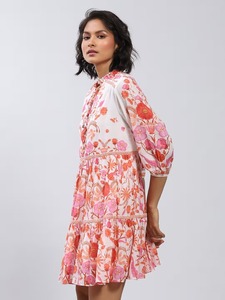 Vestido de mujer con estilo de algodón hecho a mano indio, ropa de verano, regalo de novia personalizado, vestido estampado colorido, ecológico Natural - Product Image 3