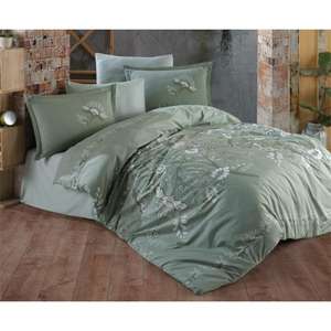 Ensemble de housse de couette double Clasy Ranforce Mohana V1 Mint Literie de qualité supérieure - Product Image 1