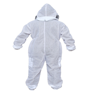 Équipement d'apiculture Miel Apiculteurs Sécurité Air Respirant Coton Corps Complet Abeille Tenue De Protection Costume Avec Voile Capuche Chapeau - Product Image 3