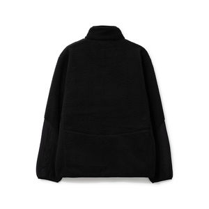 Wholesale Soft Poly <b>Sherpa</b> <b>Fabric</b> Zip Jacket for Winter Featuring Contrasting Chest Pocket Side Zip Closure <b>Sherpa</b> Jacket - Product Image 2