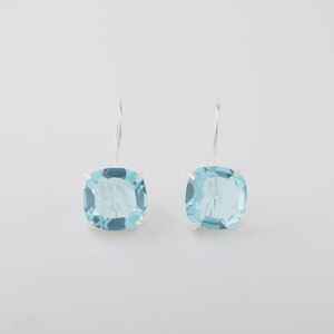 Pendientes de Plata de Ley con Topacio Azul Cielo, Joyería Bohemia con Piedra de Nacimiento de Diciembre, Elegante Regalo para Mujer - Product Image 5