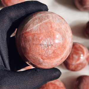Bola de esfera de cristal de amazonita de melocotón, piedra preciosa natural para Feng Shui y amor, suministro a granel pulido para decoración de meditación curativa - Product Image 3