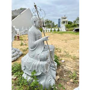 Top Ksitigarbha Bodhisattva Statue extérieure moderne blanc sculpté à la main bouddha du Vietnam 1 an de garantie Durable et nouveau - Product Image 3