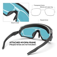 Lunettes de soleil polarisées pour le cyclisme, protection UV400, monture TR90 enveloppante, coupe-vent, pour hommes, vente en gros OEM