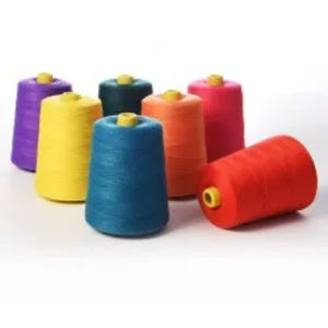 Fil à coudre en polyester super résistant 100% Lien Poly, fabriqué par KVR Manufacturer Factory, teint, 40s/2 Tex27 - Product Image 2