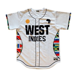 Maillot de baseball personnalisé à impression numérique pour homme, respirant, en Spandex/Coton, uniforme brodé, vierge, pour softball, 220g - Product Image 4