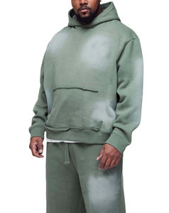 Chándal personalizado de alta calidad, chándales con logotipo personalizado, ropa deportiva para hombres, chándal de entrenamiento y jogging con lavado ácido - Product Image 5