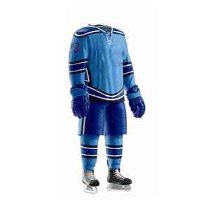 Uniforme de hockey sur glace professionnel personnalisé fabriqué avec un tissu extensible performant pour un confort durable et un design de joueur haut de gamme - Product Image 5