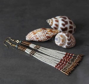 Luxury Quality <b>Emerald</b> Green Beaded Tassel Earrings - Product Image 1