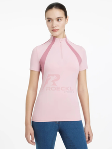 Vêtements de base pour l'équitation pour femmes en gros – Tissu haute performance extensible en Spandex/Polyester, respirant, léger et flexible - Product Image 6