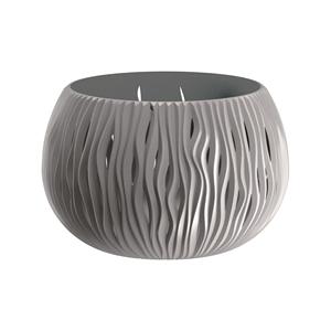 Ciotola Prosperplast BOWL SANDY in plastica con serbatoio, colore grigio pietra, 13,6 (altezza) x 18 (larghezza) x 18 (profondità) cm - Product Image 1