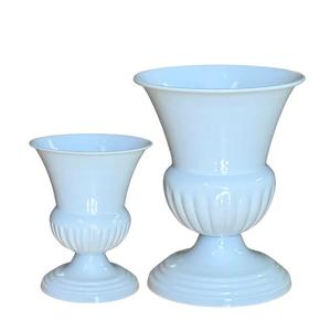 Pots à fleurs/vases en métal écologiques faits à la main plaqués or chromé pour la décoration de centre de table de mariage, événements de fête à domicile - Product Image 5