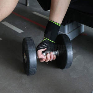 Muñequeras OEM hechas a medida para levantamiento de pesas, Material de algodón de neopreno, equipo de Fitness de tendencia, ajuste ajustable, opción de logotipo personalizado - Product Image 5