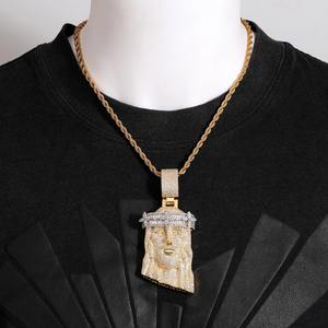 Colgante de estilo Hip Hop de Plata de Ley 925 personalizado para hombres populares Iced VVS Moissanite Diamond 18K chapado en oro buen precio - Product Image 4