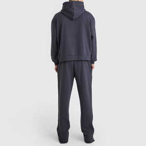 Survêtements personnalisés pour hommes, vêtements de sport, coton et polyester, survêtements à fermeture éclair intégrale, survêtements vierges pour hommes - Product Image 6