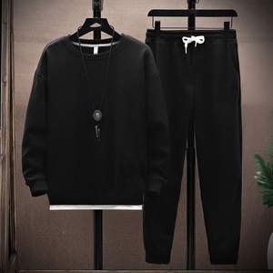 OEM customed Logo Design <span class=keywords><strong>di</strong></span> <span class=keywords><strong>tendenza</strong></span> <span class=keywords><strong>abbigliamento</strong></span> <span class=keywords><strong>uomo</strong></span> primavera e autunno stile un set due pezzi completo - Product Image 3