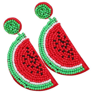 Trendy stylish new looking fashion <b>pink</b> beads <b>earring</b> heart design seed beaded colour full best <b>earring</b> by glowin fashion - Product Image 2