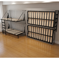 MS2015 FBH Ensemble de lit superposé pour bureau à domicile 90 cm X 190 cm Table élévatrice haut de gamme pour espace au sol