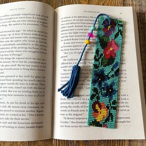 Beaded Art Bookmark <b>for</b> <b>Wedding</b> and Event <b>Favors</b> Vibrant Handmade <b>Seed</b> Beads Bookmark <b>for</b> Custom Orders - Product Image 6