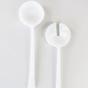 Pétalos personalizados llamativos hechos a mano 100% servidores de ensalada de resina para uso doméstico y hotelero incluye cuchara de helado para servir ensalada - Product Image 5