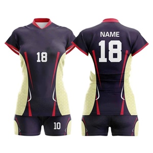 Premium Quality Durable Women Set With Sweat Wicking Digital Print Jersey <b>Secure</b> Fit Shorts For Practice Volleyball Team Uniform - Product Image 6