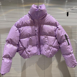 OEM logotipo personalizado recortar abajo Abrigos Mujer puff burbuja chaqueta personalizada casual invierno abajo puffer chaqueta mujer burbuja abrigos - Product Image 3