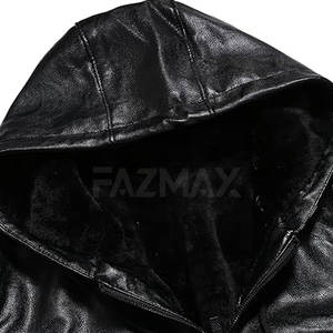 Sudaderas con capucha de cuero para hombre Sudaderas con capucha para hombre de talla grande Sudaderas con capucha de cuero para hombre a la moda y con estilo - Product Image 4