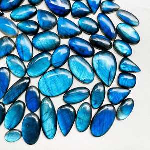 Cabochon de Labradorite Flash bleu 15x20mm à 20x40mm pierre en vrac polie pour la fabrication de bijoux - Product Image 3