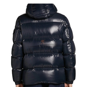 Chaqueta de Invierno Personalizada para Hombre, Chaqueta Acolchada de Alta Calidad con Capucha, Diseño Vintage Elegante con Logotipo Frontal - Product Image 2