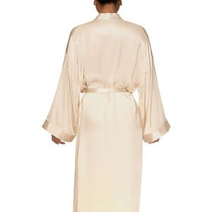 Albornoz de Hotel Premium, ropa de dormir de Color sólido liso, Kimono Sexy de seda para mujer, ropa de dormir de fiesta de satén con alta calidad - Product Image 2