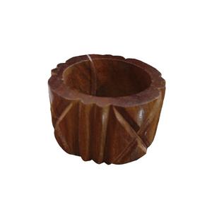 Accessoires de table : Porte-serviettes de mariage en aluminium plaqué or, motif feuille, anneau de serviette plaqué or - Product Image 3