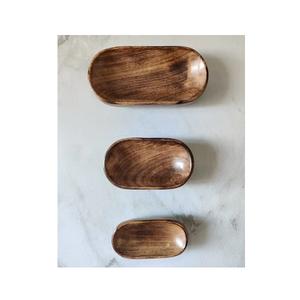 Nuevo último diseño de tazón de madera con cuchara para la venta caliente tamaño personalizado de madera natural tazón para servir en casa tazón redondo para servir - Product Image 6