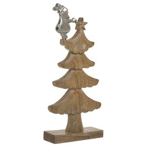 Sculpture d'art en métal et bois Mélange unique de design moderne et de charme rustique Pièce parfaite pour Noël et décoration intérieure - Product Image 2