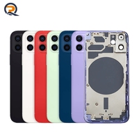 Cadre de châssis arrière en verre de remplacement pour iPhone 6/6s/7/8 Plus/X/XS/XR/11/12/13/14/15 Pro Max Bar Batterie Couverture arrière
