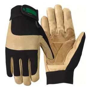 Vaca Split Industrial Heavy Duty Garden Resistente a cortes Seguridad Protección Calentado Trabajo Mano Guantes de construcción de cuero - Product Image 1