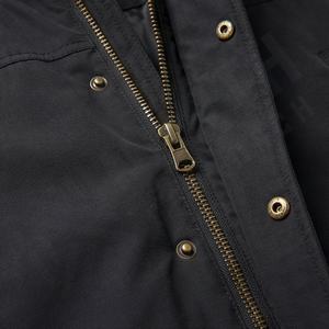 Veste parka d'automne pour homme de qualité supérieure, personnalisable, en polyester enduit, tissée, à capuche, respirante, col montant vintage, vêtements d'extérieur - Product Image 4