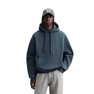 Sweat-shirts d'hiver pour hommes à logo personnalisé imprimé sur le devant, à manches longues, à capuche, écologiques, coupe classique, grandes tailles, 100% coton, polaire lavé - Product Image 5