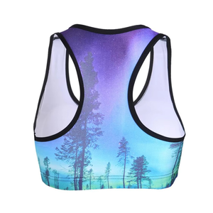Sujetador deportivo de Fitness sin costuras de alto rendimiento para mujer, patrón estampado con forro de Spandex, ropa deportiva acolchada, talla XL - Product Image 6