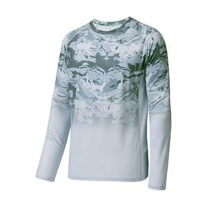 Camisas de pesca de poliéster 100% de alta calidad, ropa de pesca transpirable de secado rápido, camisas de pesca - Product Image 1