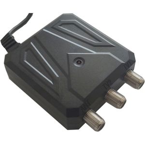 Alimentation électrique pour antenne TV numérique WEB 12V 300mA, en plastique noir, montage mural avec 2 sorties - Product Image 1
