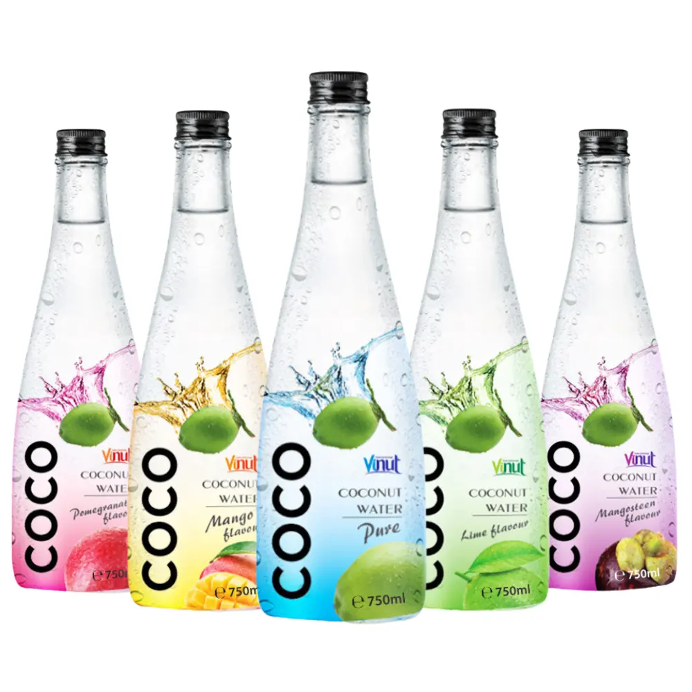 330ml Pure Coconut Water Drink Made In Vietnam No Sugar Low Fat Free Sample Private Label OEM Manufacture Beverage