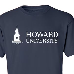 T-shirts personnalisés à impression Howard University T-shirts graphiques unisexes en coton de haute qualité avec logo Vêtements en gros - Product Image 2