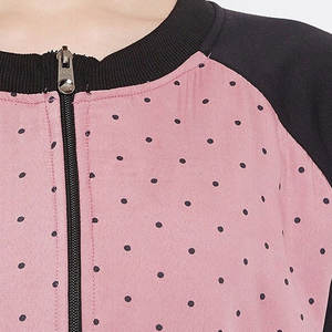 แจ็กเก็ตบอมเบอร์สำหรับผู้หญิงเสื้อแจ็กเก็ตบอมเบอร์บุผ้า100% โพลีเอสเตอร์เปลือกราคาถูกพิมพ์ลายสีพื้นสำหรับฤดูกาลกลางแจ้งของผู้ชาย - Product Image 5