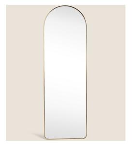 กระจกติดผนังสีทองโค้งสุดหรูพร้อมกรอบบางสำหรับห้องนอนและบ้านที่หรูหรา - Product Image 1