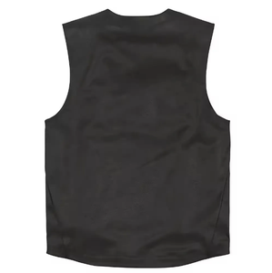 Haute qualité noir moto mode Codura gilet hommes gilet en cuir fermeture éclair avant - Product Image 6