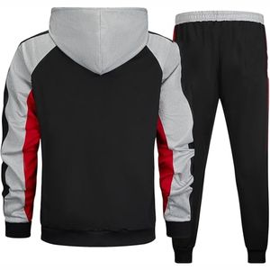 Survêtements de couleur unie de haute qualité, tendance et de marque personnalisée, survêtements deux pièces délavés à l'acide pour hommes - Product Image 2